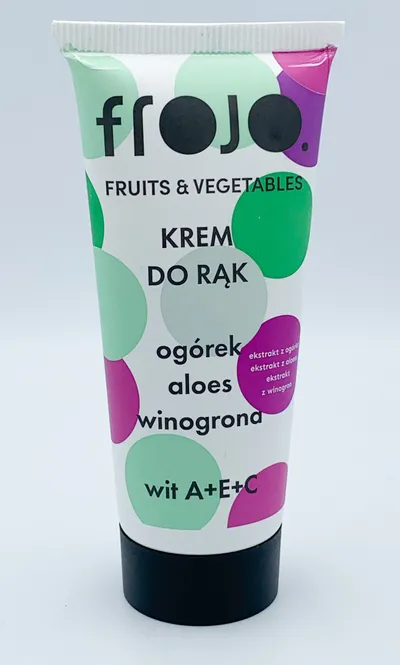 FroJo. Fruits & Vegetables Krem do rąk `Ogórek, aloes i winogrona`