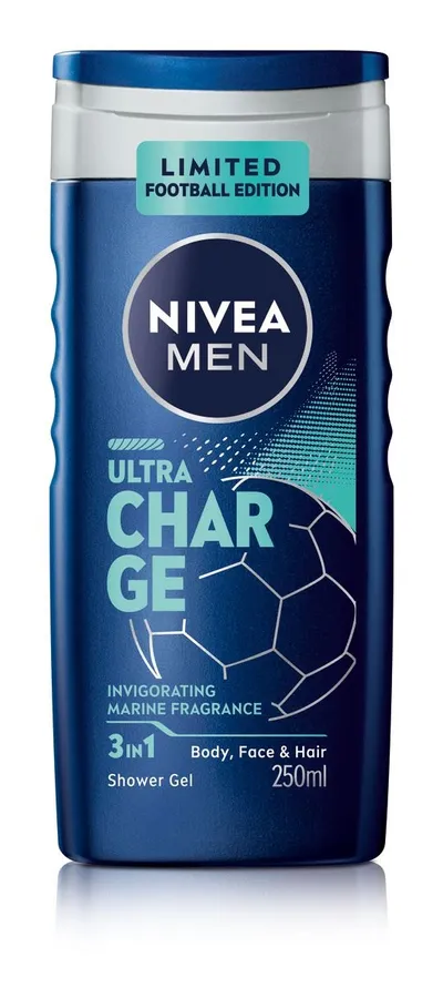 Nivea Men, Ultra Charge, 3in1 Shower Gel (Żel pod prysznic dla mężczyzn)