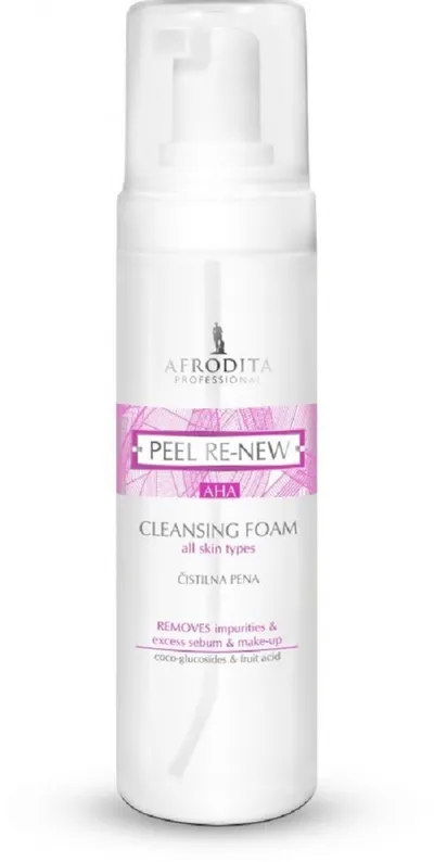 Kozmetika Afrodita (Afrodita Cosmetics) Peel Re-New Cleansing Foam (Pianka oczyszczająca z kwasami AHA)