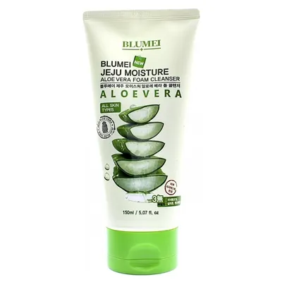 Blumei Jeju Moisture Aloe Vera Foam Cleanser (Oczyszczająca pianka z ekstraktem z aloesu)