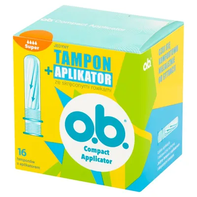 O.B. Compact Applicator Super, Tampony higieniczne