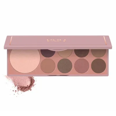 Doll Face Beauty Nude Attitude 9 Shade Face & Eye Palette (Paletka do twarzy i uczu)