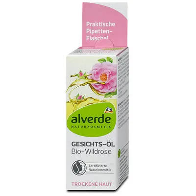 Alverde Gesichtsöl Wildrose (Olejek z dzikiej róży do pielęgnacji twarzy)