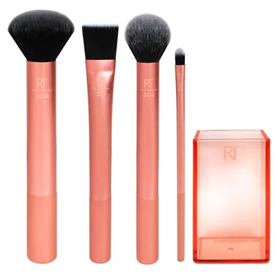 Real Techniques Flawless Base Set 91533 (Wielozadaniowy zestaw pędzli do twarzy z pojemnikiem)