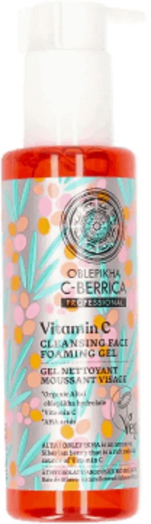 Natura Siberica Oblepikha C-berrica Professional, Vitamin C Cleansig Face Foaming Gel (Oczyszczający żel do twarzy z kwasami i witaminą C)