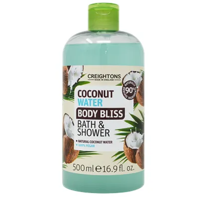 Creightons Coconut Water Body Bliss Bath & Shower (Żel pod prysznic i do kąpieli `Kokos`)