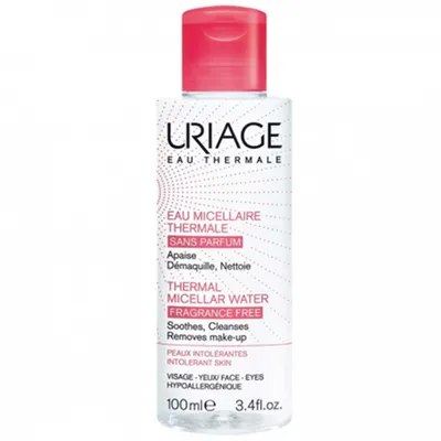 Uriage Eau Micellaire Thermale Peaux Intolérantes (Woda micelarna do demakijażu twarzy i oczu do skóry naczynkowej i wrażliwej)