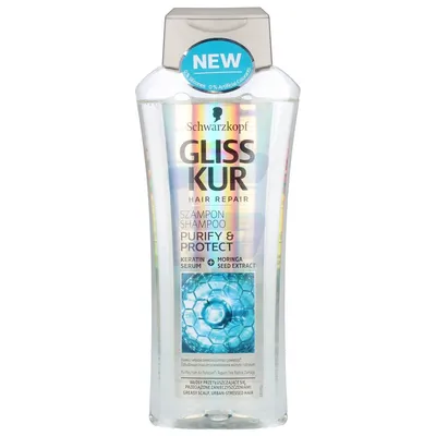 Schwarzkopf Gliss Purify & Protect, Szampon do włosów przeciążonych i przetłuszczających