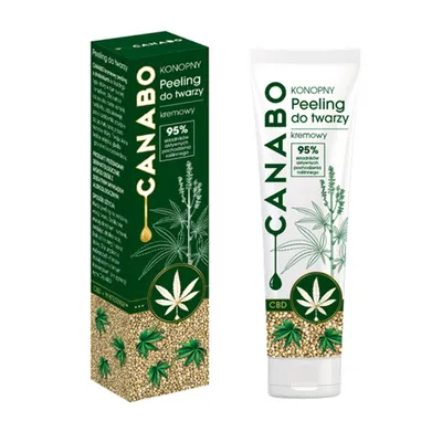 Nutka Konopny peeling do twarzy wygładzający