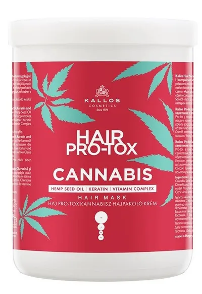 Kallos Hair Pro-Tox, Cannabis Hair Mask (Konopna maska do włosów)