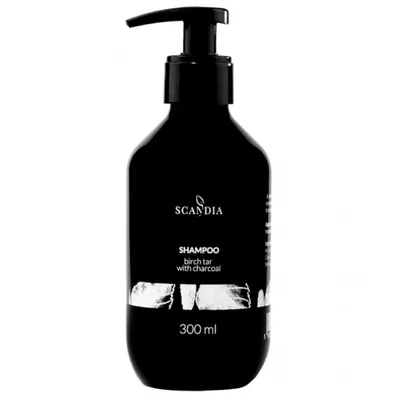 Scandia Cosmetics Shampoo Birch Tar with Charcoal (Szampon z dziegciem i węglem aktywnym)