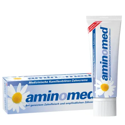 Ajona Stomaticum Aminomed Kamillen (Rumiankowo-fluorkowa pasta do pielęgnacji jamy ustnej i zębów)
