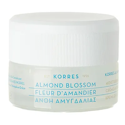 Korres Almond Blossom, Moisturising Cream (Nawilżający krem na dzień z kwiatem migdałowca do cery normalnej i suchej)