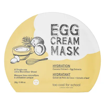 Too Cool For School Hydration, Egg Cream Mask (Kremowa maska nawilżająca)