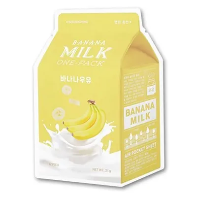 A'pieu Banana Milk, One - Pack (Maseczka rozświetlająco-odżywcza)