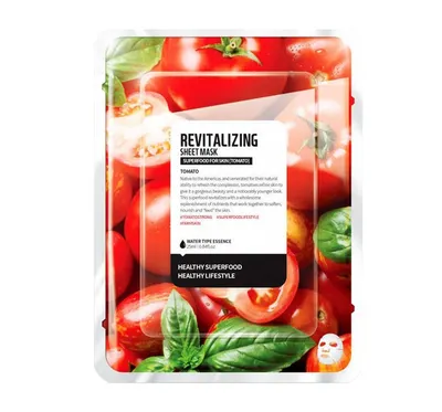 Farmskin Superfoods for Skin, Revitalizing Sheet Mask Tomato (Rewitalizująca maska w płachcie z pomidorem)