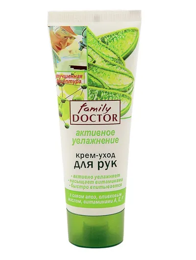 Family Doctor Pielęgnacyjny krem do rąk `Aktywne nawilżenie z aloesem`
