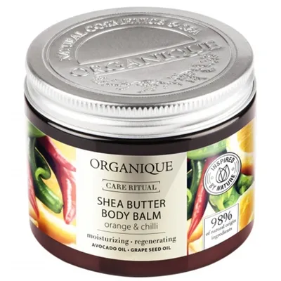 Organique Care Ritual Shea Butter Body Balm Orange & Chilli (Balsam do ciała z masłem shea ` Pomarańcza i chili`)