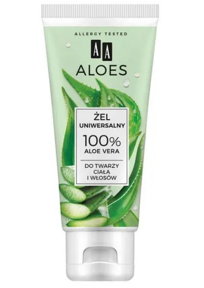 AA Uniwersalny żel do pielęgnacji twarzy, ciała i włosów  100% Aloe Vera