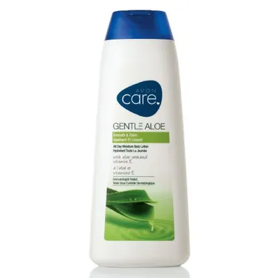 Avon Care, Gentle Aloe, Soothing Body Lotion (Kojący balsam do ciała z aloesem i witaminą E)