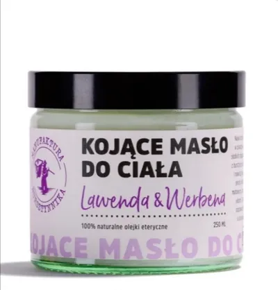 Manufaktura Bursztynnika Lawenda & Werbena, Kojące masło do ciała