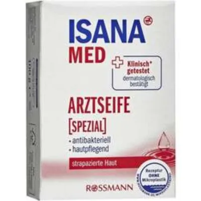 Isana Med, Arztseife Spezial Antibakteriell (Mydło lekarskie w kostce  antybakteryjne)
