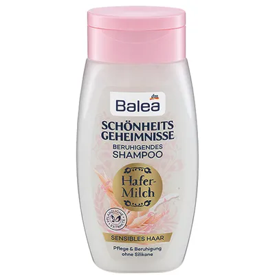 Balea Schönheitsgeheimnisse, Shampoo Hafermilch (Sekret Piękna, Szampon z mlekiem owsianych do wrażliwej skóry głowy)