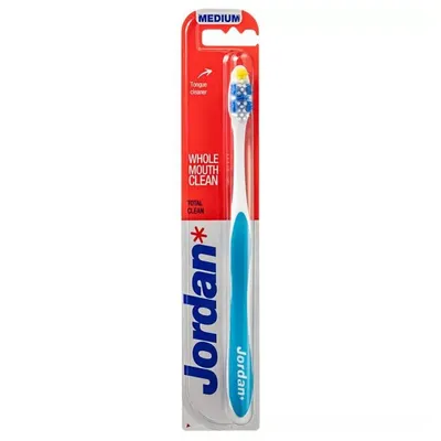 Jordan Total Clean Medium, Szczoteczka do zębów średnia