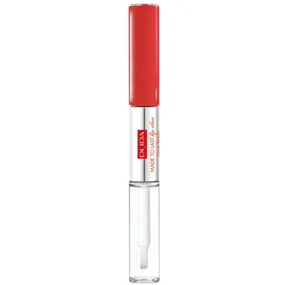 PUPA Made To Last, Lip Duo (Wodoodporna pomadka w płynie i błyszczyk 2 w 1)