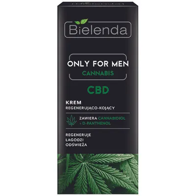 Bielenda Only For Men, Cannabis CBD, Krem regenerująco-kojący