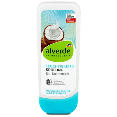 Alverde Feuchtigkeits Spülung Bio-Kokosmilch (Odżywka nawilżająca z mleczkiem kokosowym)