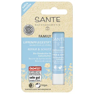 Sante Naturkosmetik Family, Lippenpflegestift extra sensitiv (Balsam do ust do skóry wrażliwej)