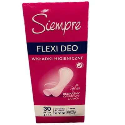 Siempre Flexi Deo, Wkładki higieniczne