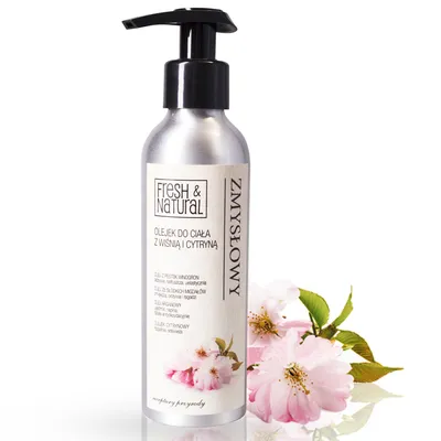 Fresh&Natural Zmysłowy olejek do ciała z wiśnią i cytryną