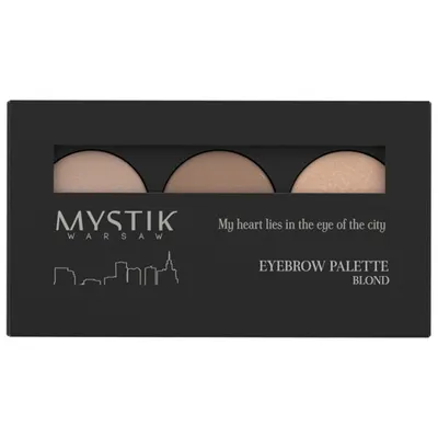 Mystik Warsaw Paletka do stylizacji brwi z rozświetlaczem