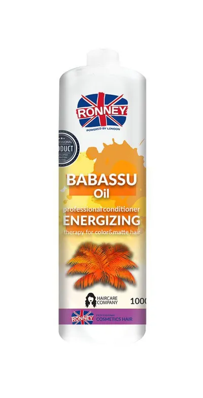 Ronney Babassu Oil Conditioner Energizing  Therapy for Coloured & Matte Hair (Energetyzująca odżywka z olejem babassu)