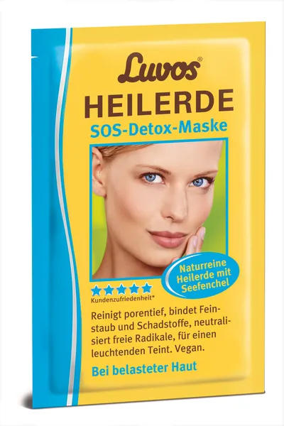 Luvos Heilerde SOS Detox Maske (Maseczka  z glinką, koprem morskim i zieloną herbatą)
