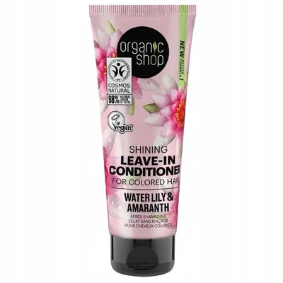Organic Shop Shining Leave-In Conditioner Water Lily & Amaranth (Odżywka bez spłukiwania `Lilia wodna i amarant`)