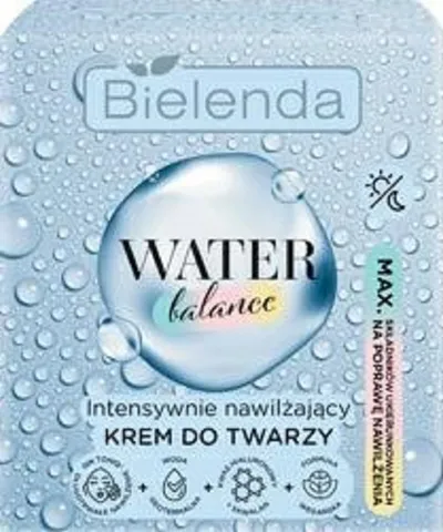 Bielenda Water Balance, Intensywnie nawilżający krem do twarzy