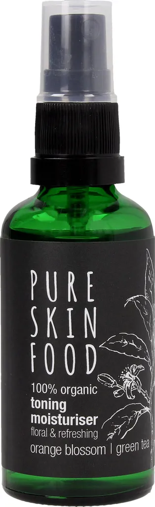 Pure Skin Food Organic Orange Blossom & Green Tea Toning Moisturiser (Tonik nawilżający z kwiatami organicznej pomarańczy i zielonej herbaty)