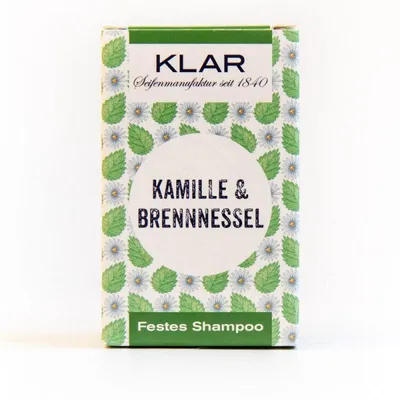 Klar Kamille & Brennenessel Festes Shampoo (Mydło do mycia włosów `Rumianek i Pokrzywa`)