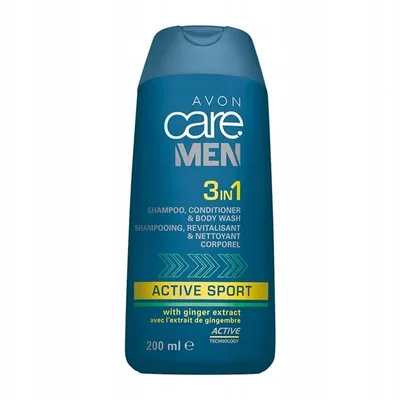 Avon Care Men, Active Sport, Shampoo Conditioner & Body Wash 3 in 1 (Szampon odżywka i żel pod prysznic 3 w 1)