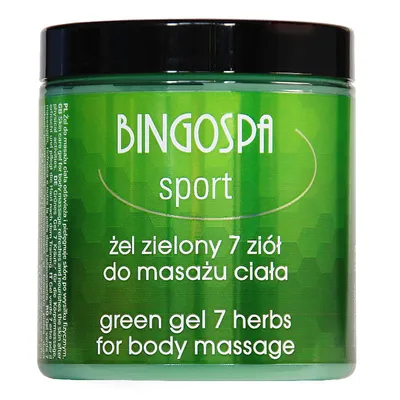 BingoSpa Sport, Żel zielony do masażu ciała `7 ziół `