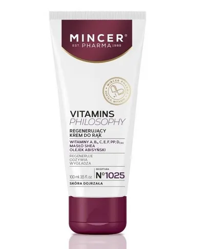 Mincer Pharma Vitamins Philosophy, Regenerujący krem do rąk No. 1025