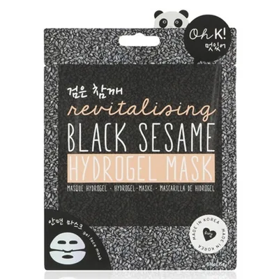 Oh K! Black Sesame, Revitalising Hydrogel Mask (Maska do twarzy w płacie)
