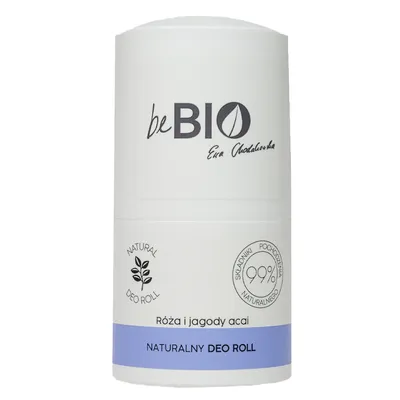 beBIO Naturalny dezodorant roll-on `Róża i jagody acai`