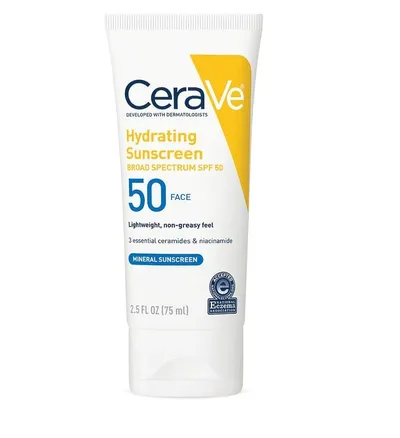 CeraVe Hydrating Sunscreen Face Lotion SPF 50 (Nawilżający balsam do twarzy z filtrem przeciwsłonecznym SPF 50)