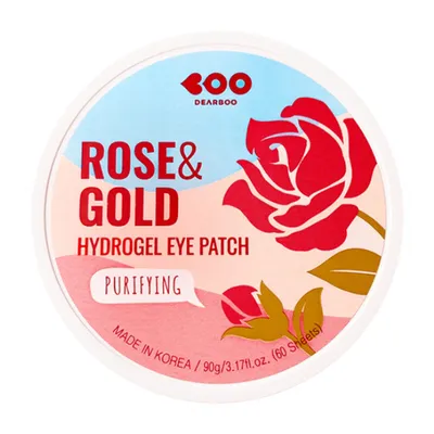 Dearboo Rose & Gold Hydrogel Eye Patch (Płatki pod oczy hydrożelowe)