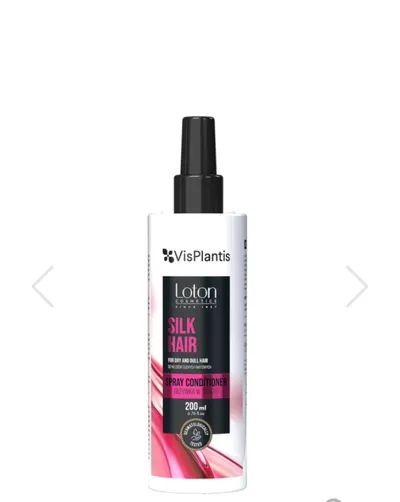 Vis Plantis Loton Professional, Silk Hair, Spray Conditiiner for Dry and Dull Hair (Odżywka w sprayu do włosów suchuch i matowych z jedwabiem)