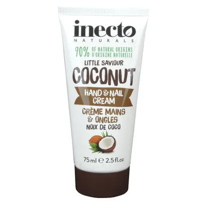 Inecto Pure Coconut, Hand & Nail Cream (Krem do dłoni i paznokci z olejem kokosowym)